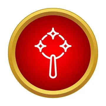 Vanity mirror with sparkles icon design Stock Illustration