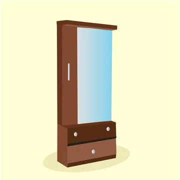 Vanity Table illustration. Stock Illustration