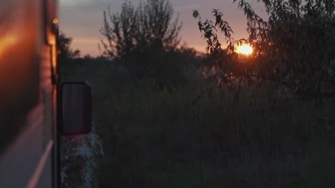 Vanlife sunrise Stock Footage 234729766