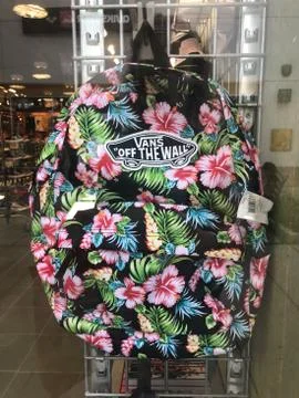 Vans Background in Store Display Foto stock