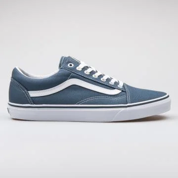 Vans Old Skool blue sneaker Stock Photos