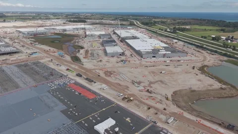The Vantage Data Center, a massive $15-billion artificial intelligence campus Stock Footage 346807104