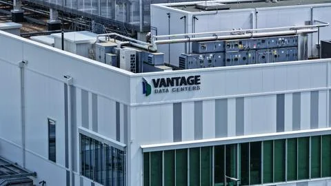 Vantage Data Centers Facility in Ludwigsfelde, Germany 写真素材