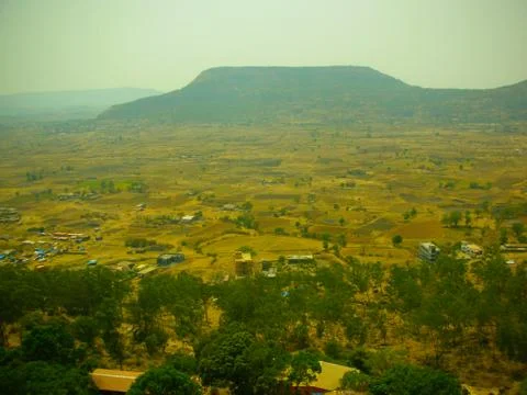 A vantage view of the valley Stock Photos