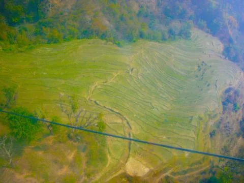 A vantage view of the valley Stock Photos