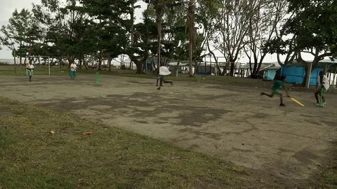 Vanuatu cricket game Stockbeeldmateriaal 76503940