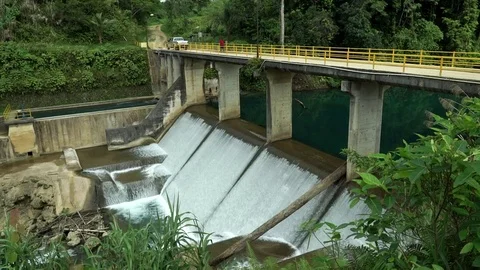 Vanuatu dam Stock Footage 76504725