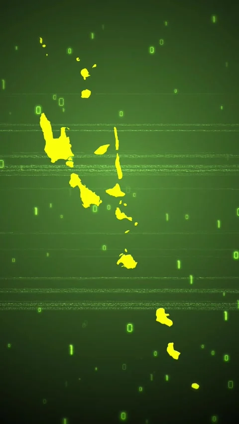 Vanuatu Digital Map Intro Stock Footage 258837657