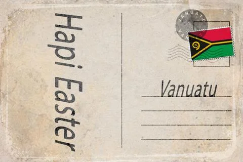 Vanuatu Easter Holiday Background Stock Illustration