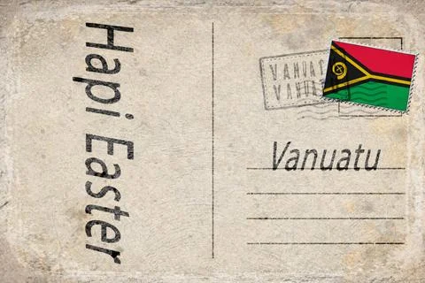 Vanuatu Easter Holiday Background Stock Illustration