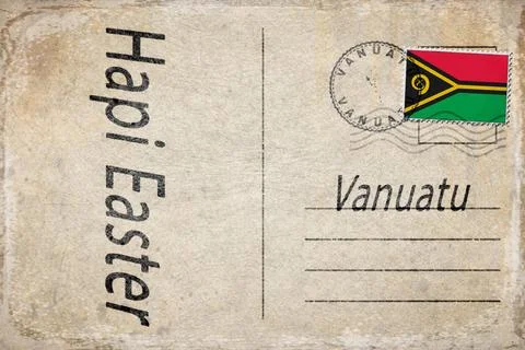Vanuatu Easter Holiday Background Stock Illustration