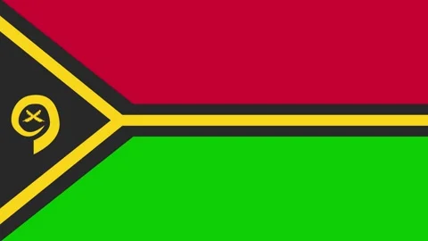 Vanuatu flag with animated light sweep Stock Footage 309883696
