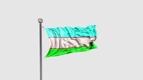 Vanuatu Flag  Animation Loop Include Alpha 3D Rendering Stock-Footage 312115415