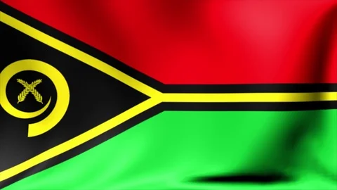 Vanuatu Flag. Background Seamless Looping Animation. 4K High Definition Video Stock Footage 71779936