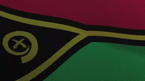 Vanuatu Flag Digital Particle Waving Seamless Loop Animation Stock Footage 339303610