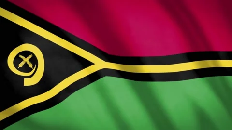 Vanuatu Flag  Stock Footage 188181112