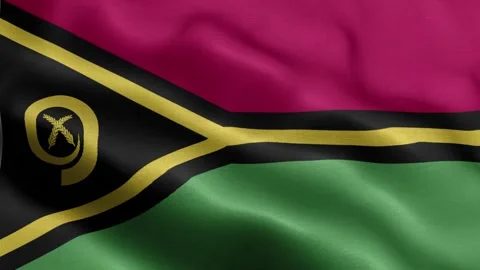 Vanuatu flag Front Stock Footage 318670603
