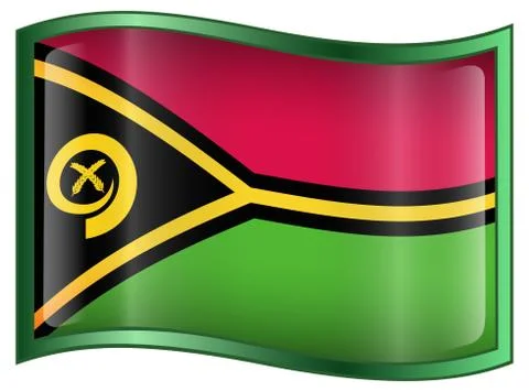 Vanuatu flag icon. Illustration