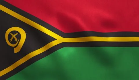 Vanuatu Flag Stock Illustration