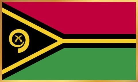 Vanuatu Flag Illustration Stock Illustration