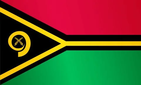Vanuatu flag illustration. Vector element. Stock Illustration
