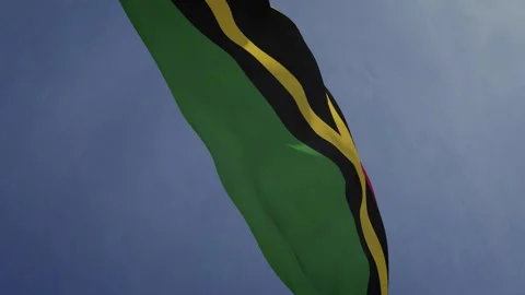 Vanuatu Flag Loop 4K Stock Footage 342795957