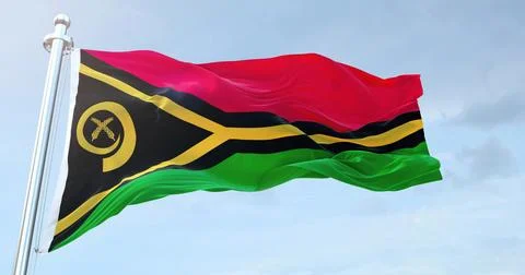 Vanuatu flag Stock Photos