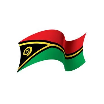Vanuatu flag, vector illustration Stock Illustration