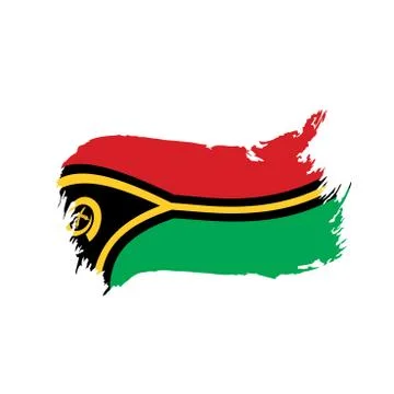 Vanuatu flag, vector illustration Stock Illustration