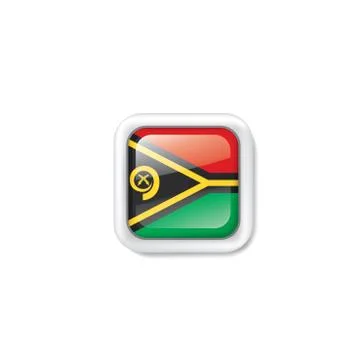 Vanuatu flag, vector illustration on a white background Stock Illustration