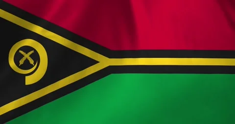 Vanuatu flag waving with the wind background loop video animation Video stock 327173894