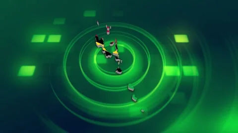 Vanuatu Map and Flag Background Stock Footage 344032599