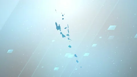 Vanuatu Map Background Stock Footage 197957949