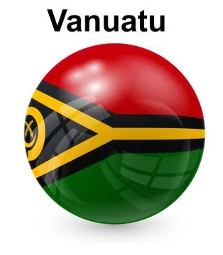 Vanuatu official state flag Stock Illustration
