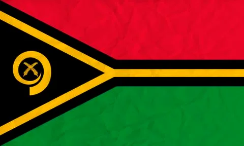 Vanuatu paper flag Stock Illustration