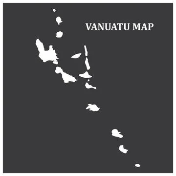 Vanuatu region map Stock Illustration