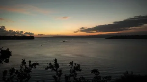 Vanuatu sunset Stockbeeldmateriaal 76504459