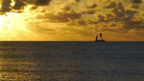 Vanuatu sunset Stock Footage 76549413