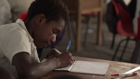 Vanuatu tent classroom Stockbeeldmateriaal 76503838