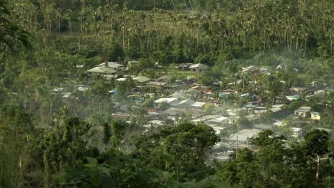Vanuatu village Stock Footage 76504515