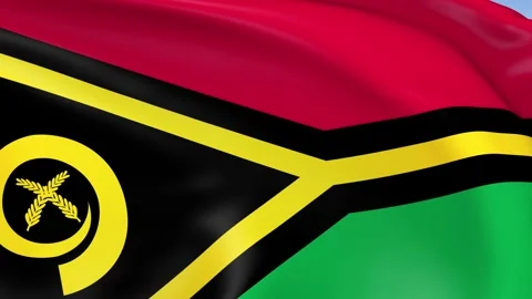 Vanuatu Waving Flag Background Loop Stock Footage 317845880
