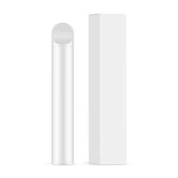 Vape Atomizer, Mockup, Packaging Box, Side View Stock Illustration