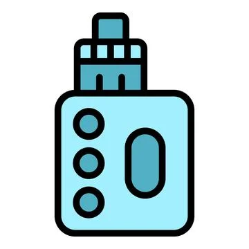 Vape bottle icon vector flat Stock Illustration