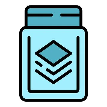 Vape box icon vector flat Stock Illustration