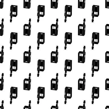 Vape cigarette pattern seamless vector Stock Illustration