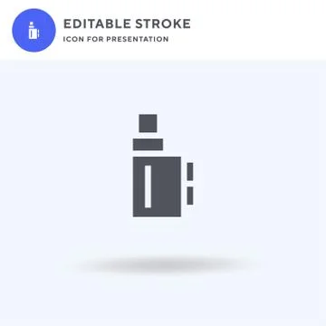 Vape icon vector, filled flat sign, solid pictogram isolated on white, logo i Stock Illustration