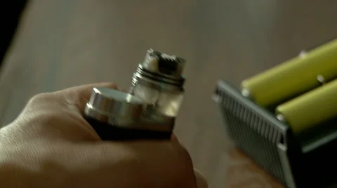 Vape mod in smoke. Stock Footage 66603788