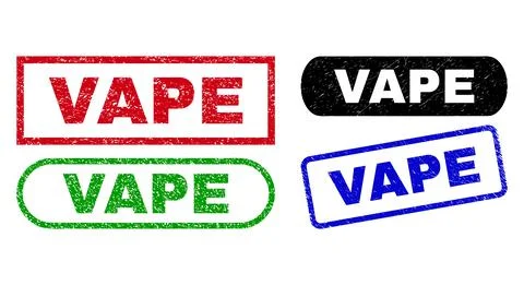 VAPE Rectangle Watermarks Using Corroded Surface Stock Illustration