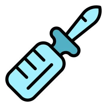 Vape screwdriver icon vector flat Stock Illustration