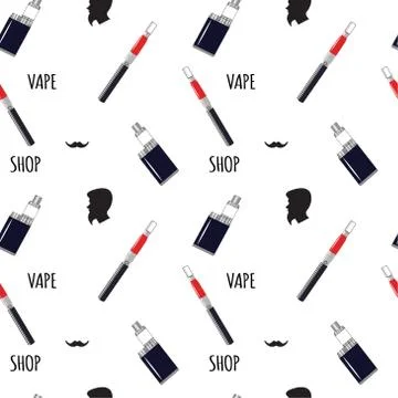 Vape Shop pattern Illustration